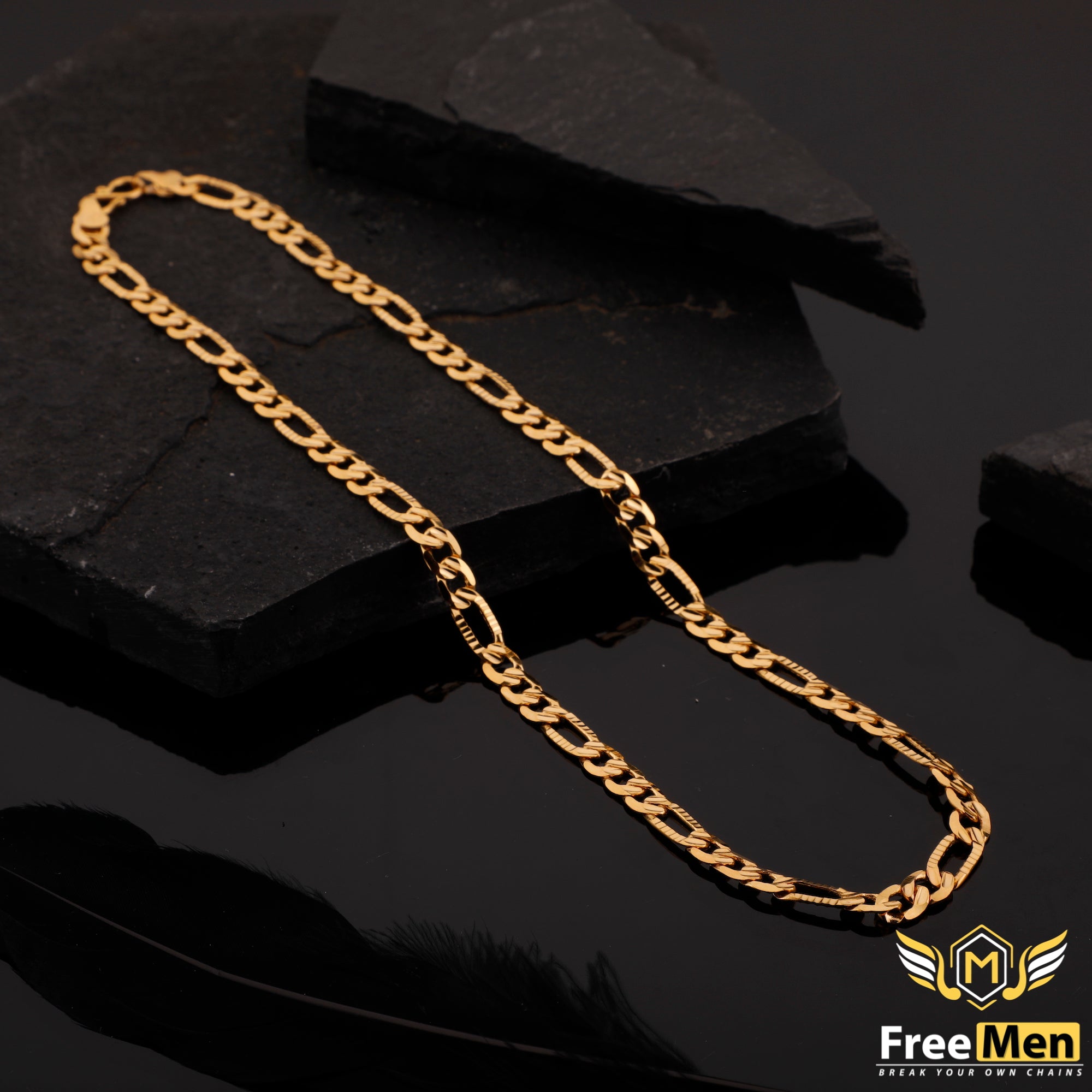 Gold Plated Sachin Chain for Men – Freemen™