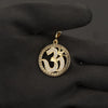 Freemen round pendant om with diamonds v4 for men FMP104