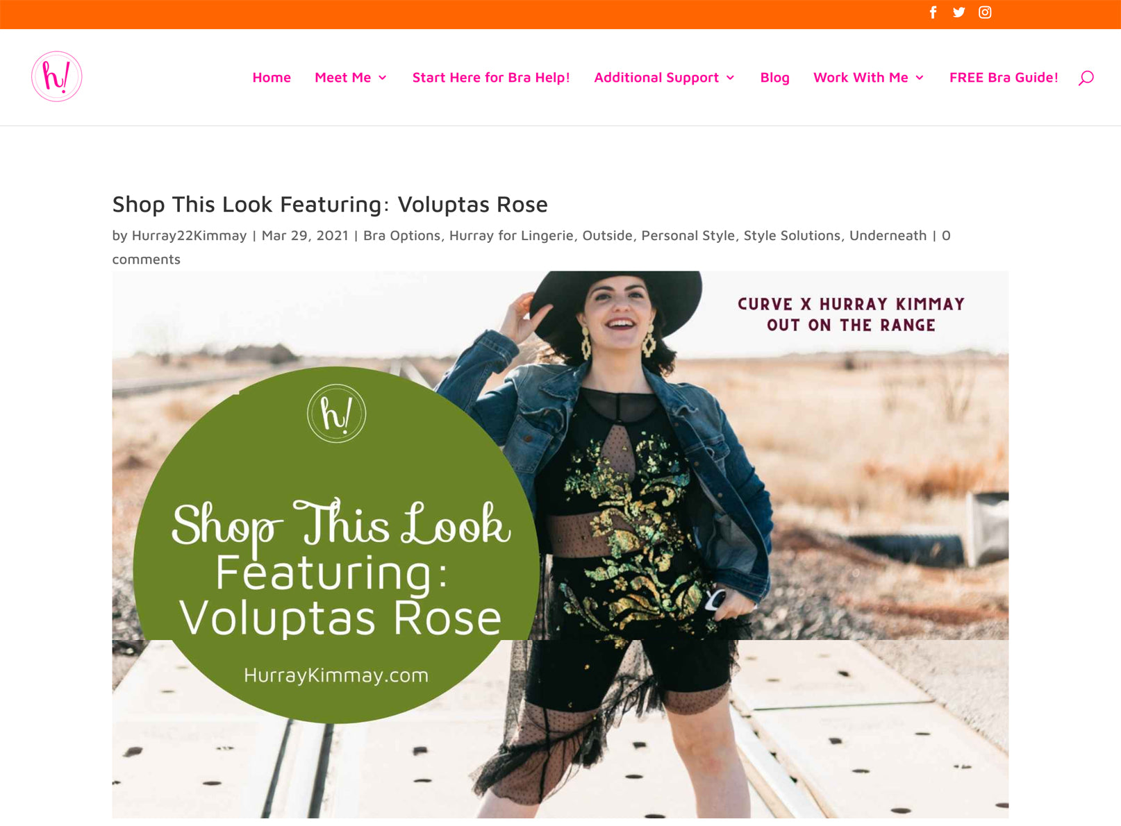 Hurray Kimmay Features Voluptas Rose Lingerie