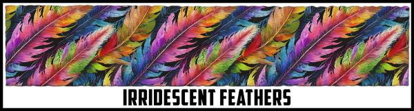 Iridescent feather design by Northwest Straps