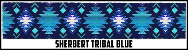 Blue Tribal pattern. Design by Northwest Straps.