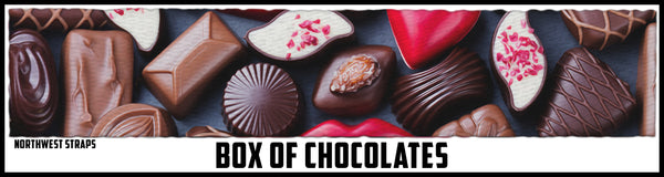 Custom strap design box of chocolates