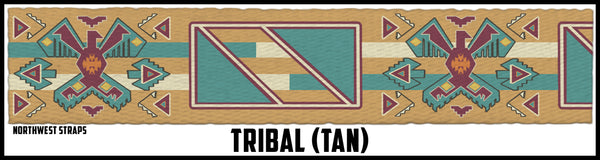 Tribal. Textile fabric patterned unique design for webbing, straps, keychains and lanyards.
