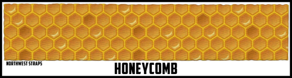 Custom strap design honeycomb