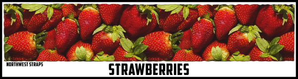 Custom strap design strawberrys