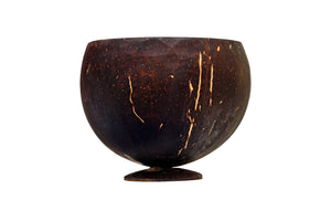 Coconut Shell Bowl with Base - Pack of 2 (~500ml)