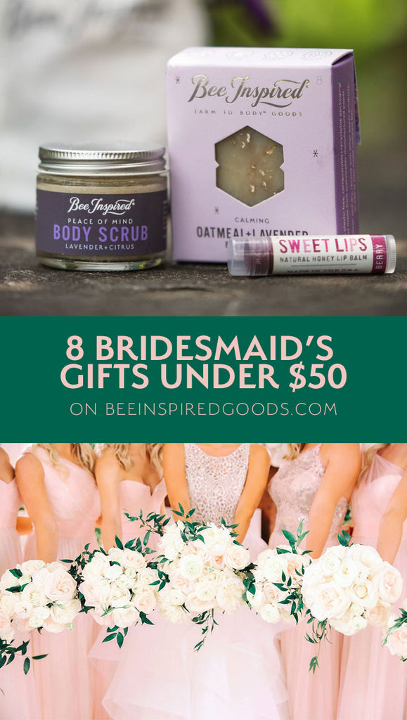 8 bridesmaid's gifts under $50 tall pin