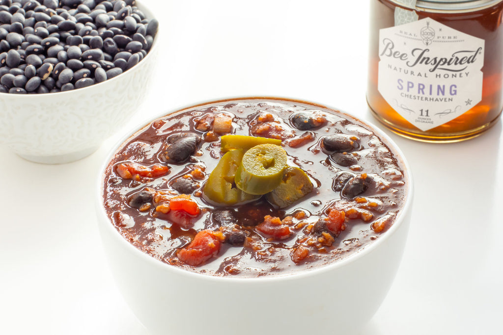 vegan chili with honey