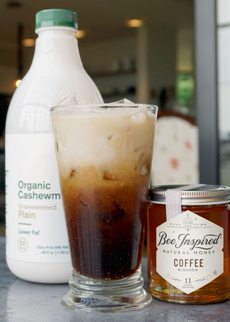 plant-based iced coffee latte