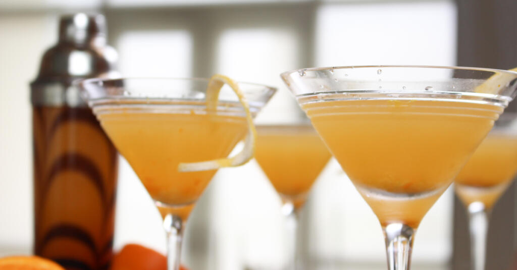 Our Blossoms and Bourbon Cocktail is made with fresh citrus juices and a drizzle of honey