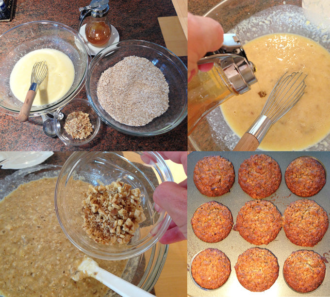 banana muffin process
