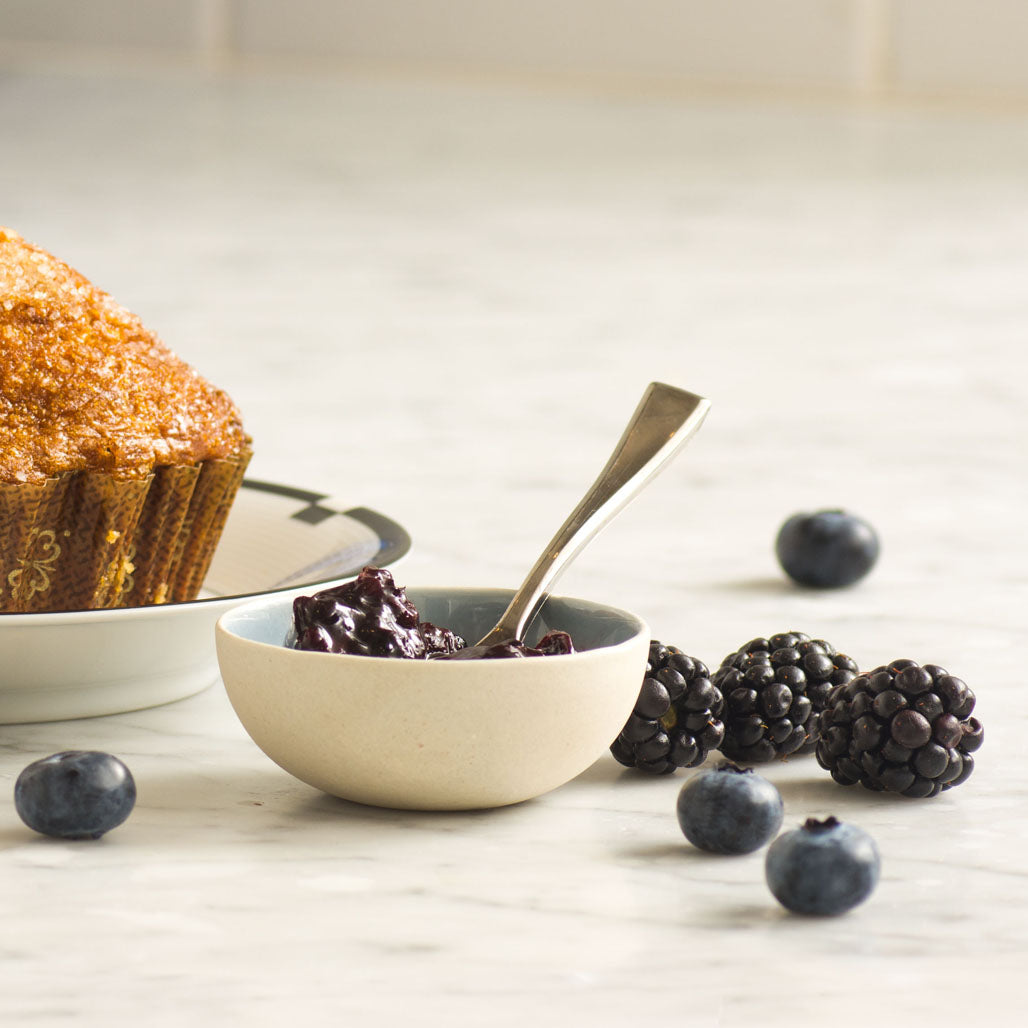 blackberry blueberry jam from the farm