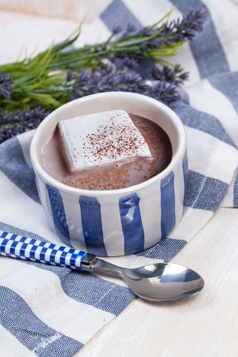 Lavender Marshmallows are a perfect complement to Mexican Hot Chocolate and dairy-free hot cocoa seems Comfort food? Not sure. Just yummy.