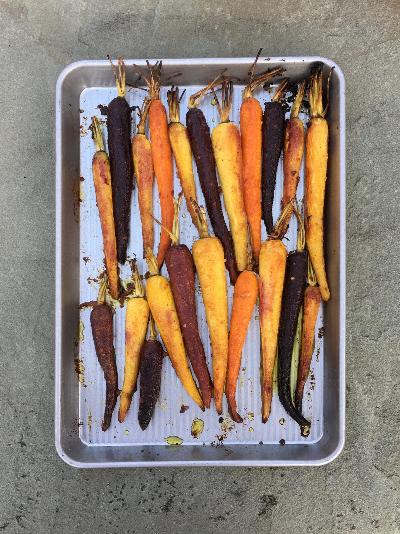 Honey Mustard Roasted Carrots