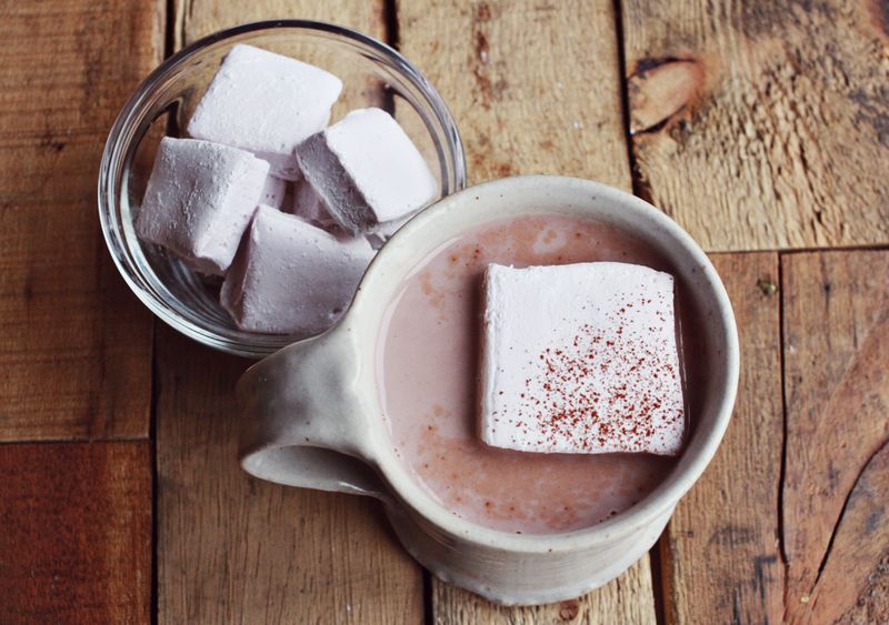 Lavender Marshmallows are a perfect complement to Mexican Hot Chocolate and dairy-free hot cocoa seems Comfort food? Not sure. Just yummy.