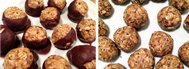 These raw peanut butter balls are a delicious and guilt-free treat. Keep them in an air-tight container in your freezer.