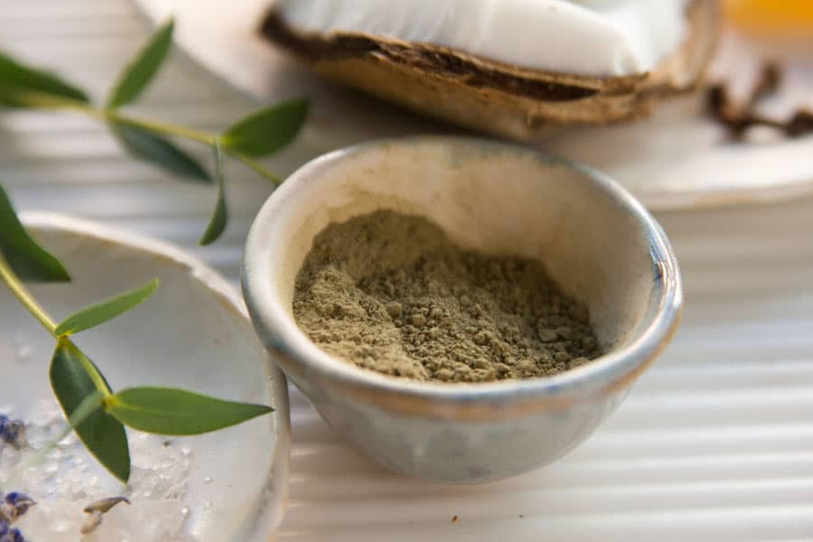 sea and tea dry mask detail with botanicals are helpful in aiding natural sunburn relief