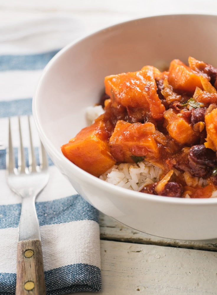 Sweet potato chili made with Eastern Shore honey