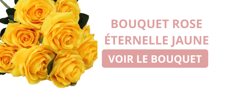 bouquet rose jaune