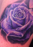 tatoo rose violette