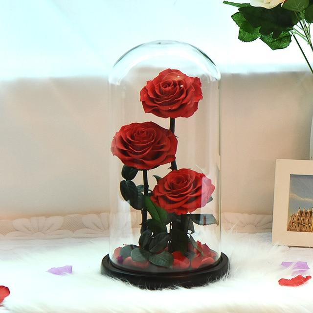 3 Roses Éternelles Rouge | Royaume Éternel