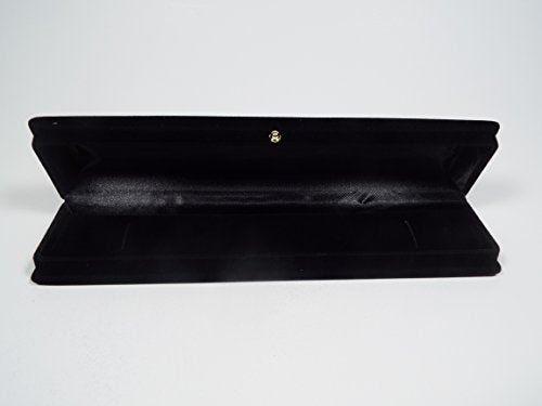 2ps Black Velvet Jewelry Box Bracelet Watch Organizer Storage Display Gift