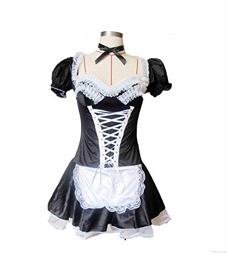 JJ-GOGO Sexy French Maid Outfit Women Maid Costume (M) – NineStreet -  United Kingdom