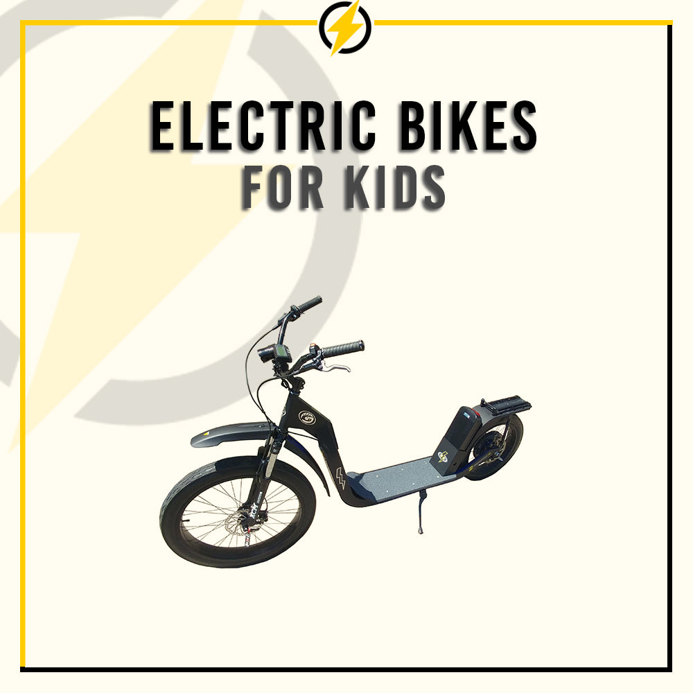 Electric Bike for Adults and Beginner, Ebike for Kids & Youth Ages 7+ Years, Fat Tire Electric Bike, Oil Slick
