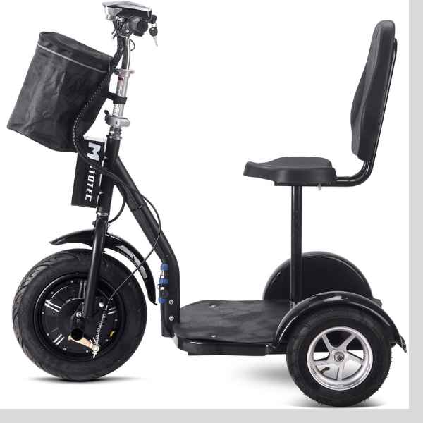 MotoTec Electric Trike 48v 1000w Lithium