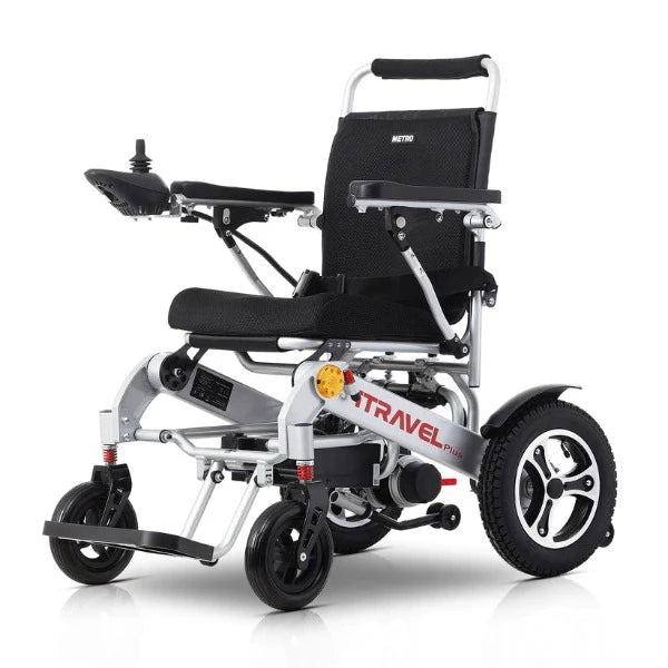 Metro Mobility ITRAVEL PLUS Classic Portable Electric Wheelchair silver