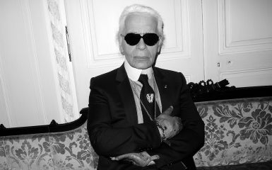 Karl Lagarfeld, diseñador jefe y director creativo de la casa de moda Chanel