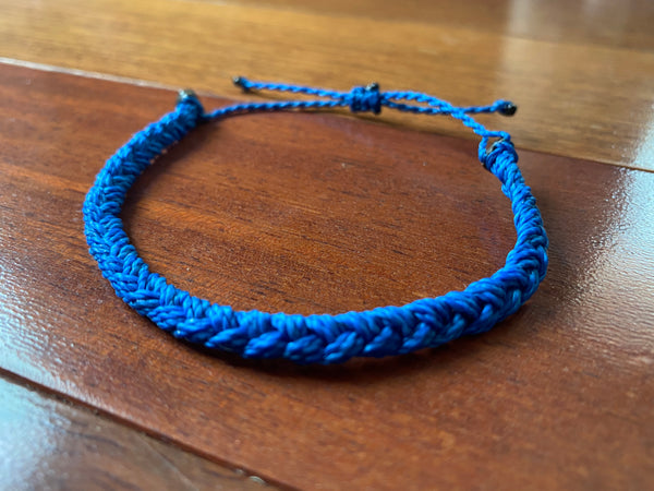 Double Love Knot Blue Ribbon Bracelet Colon Cancer Awareness  Etsy