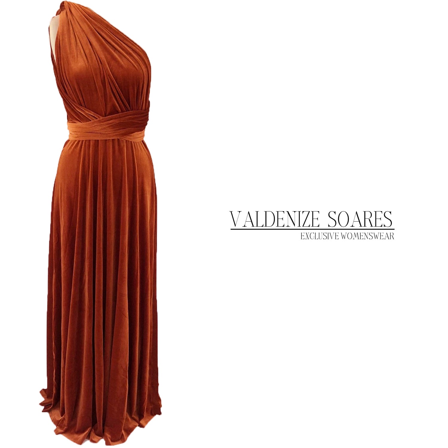 infinity dress burnt orange