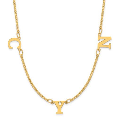 lv letter necklace