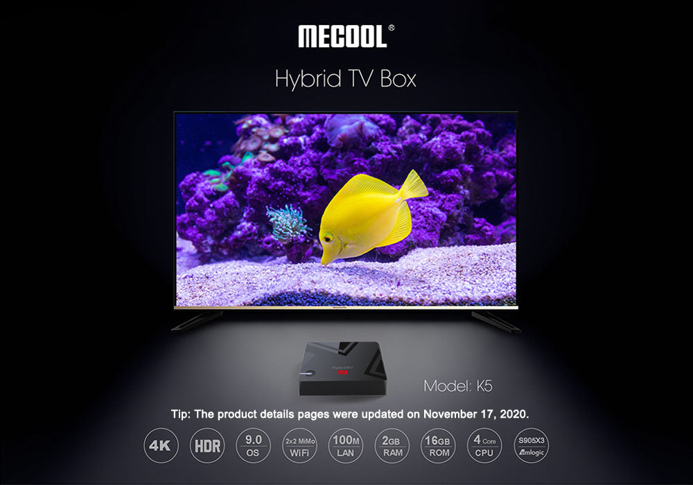 Mecool K5 maroc Prix Tv Box pas cher - smartmarket.ma