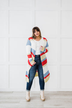 Special Moments Striped Cardigan