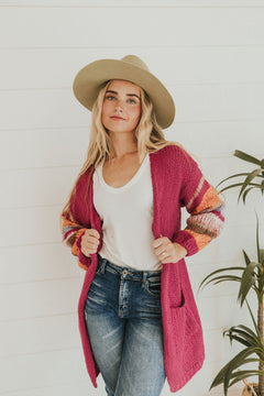 On The Level Color Block Cardigan