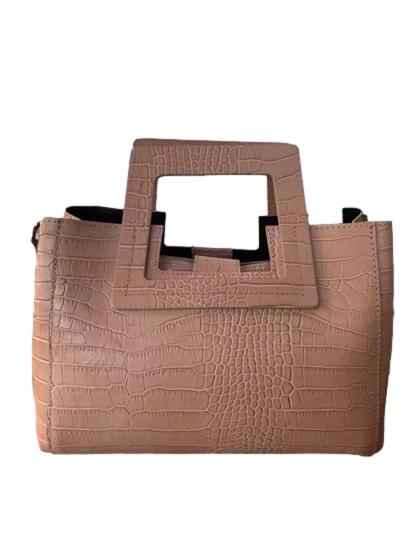 Italian Artisan Tommaso Womens Handbag In Genuine Crocodile Leather Made In Italy