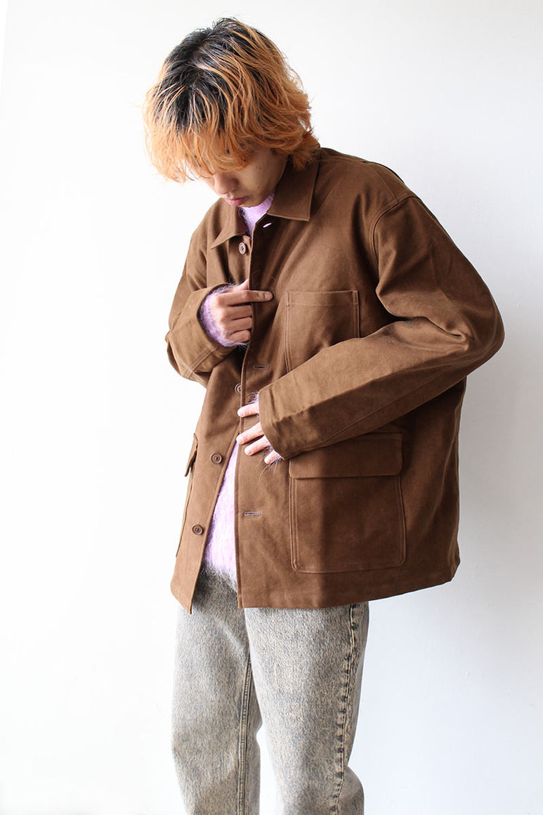 HOPE | TRUE TROUSERS / BROWN コットンリネンスラックス – STOCK