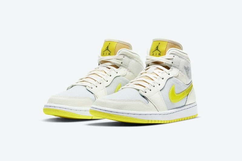 air jordan 1 mid white yellow