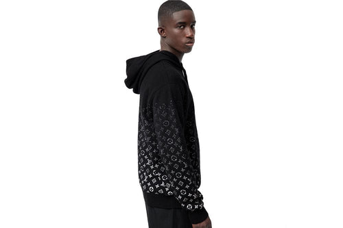 Louis Vuitton Black Cotton Circle Cut Pull-Over Hoodie L Louis Vuitton