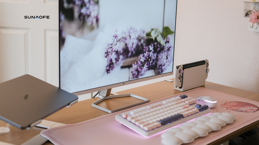 Sunaofe Tau 2 standing desk setup review by a influencer sunaofe blog 2240x1260