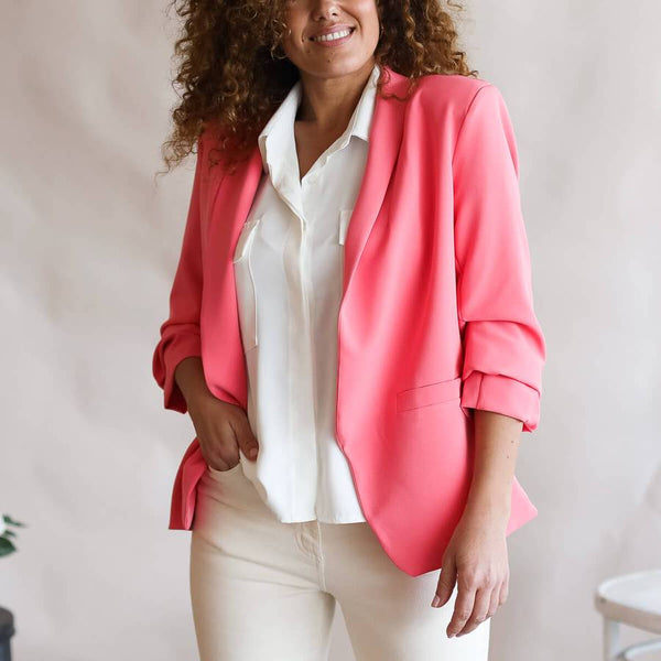 Outfit blazer rosa