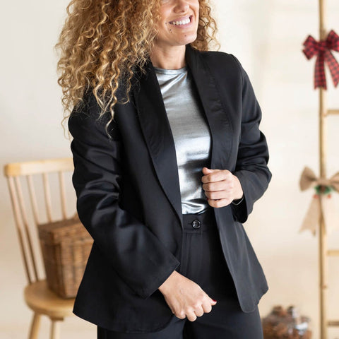 Black blazer wardrobe staple