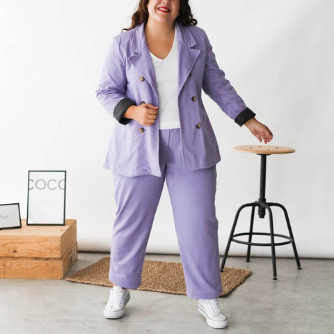 Autumn lilac blazer and pants