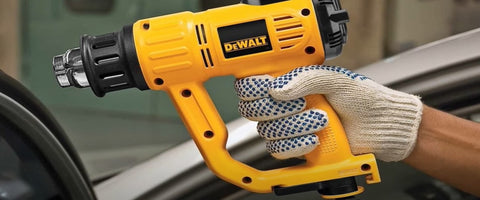 DeWalt heat guns are commonly used to install vinyl wraps