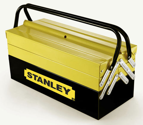 Stanley metal box comes in 3 or 5 compartments, with 2 handles and offers a huge storage space