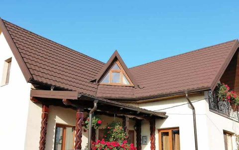 stone coated roofing tiles are low maintenance and attractive in appearance.  An suitable alternative to traditional clay tiles.  Also used roof repairs and in re-roofing projects