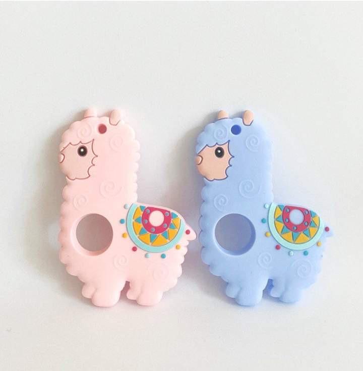 llama silicone teether