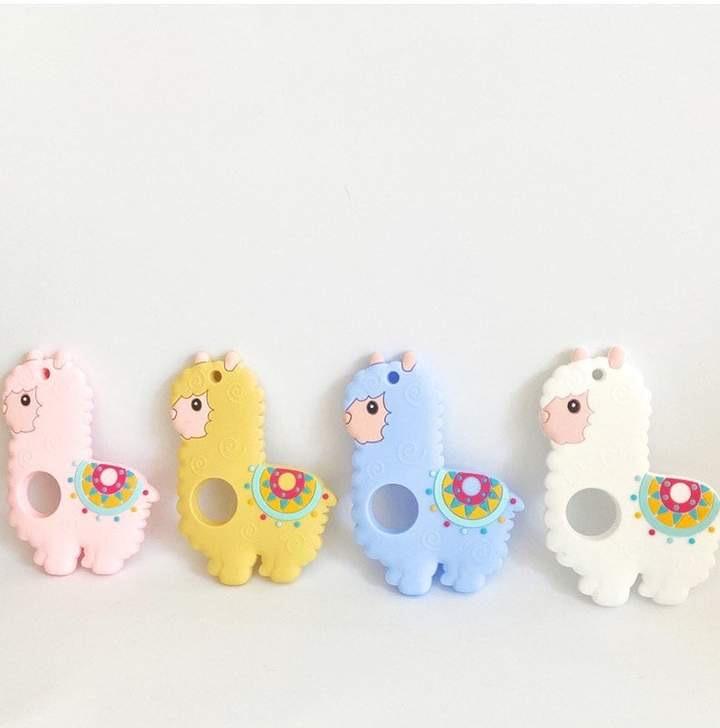 llama silicone teether